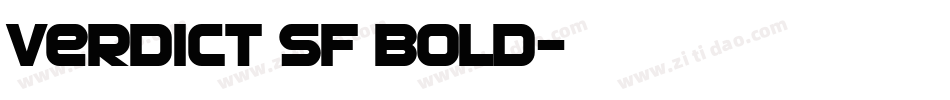 Verdict SF Bold字体转换